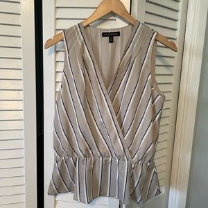 Banana Republic super cute striped sleeveless blouse; size S
